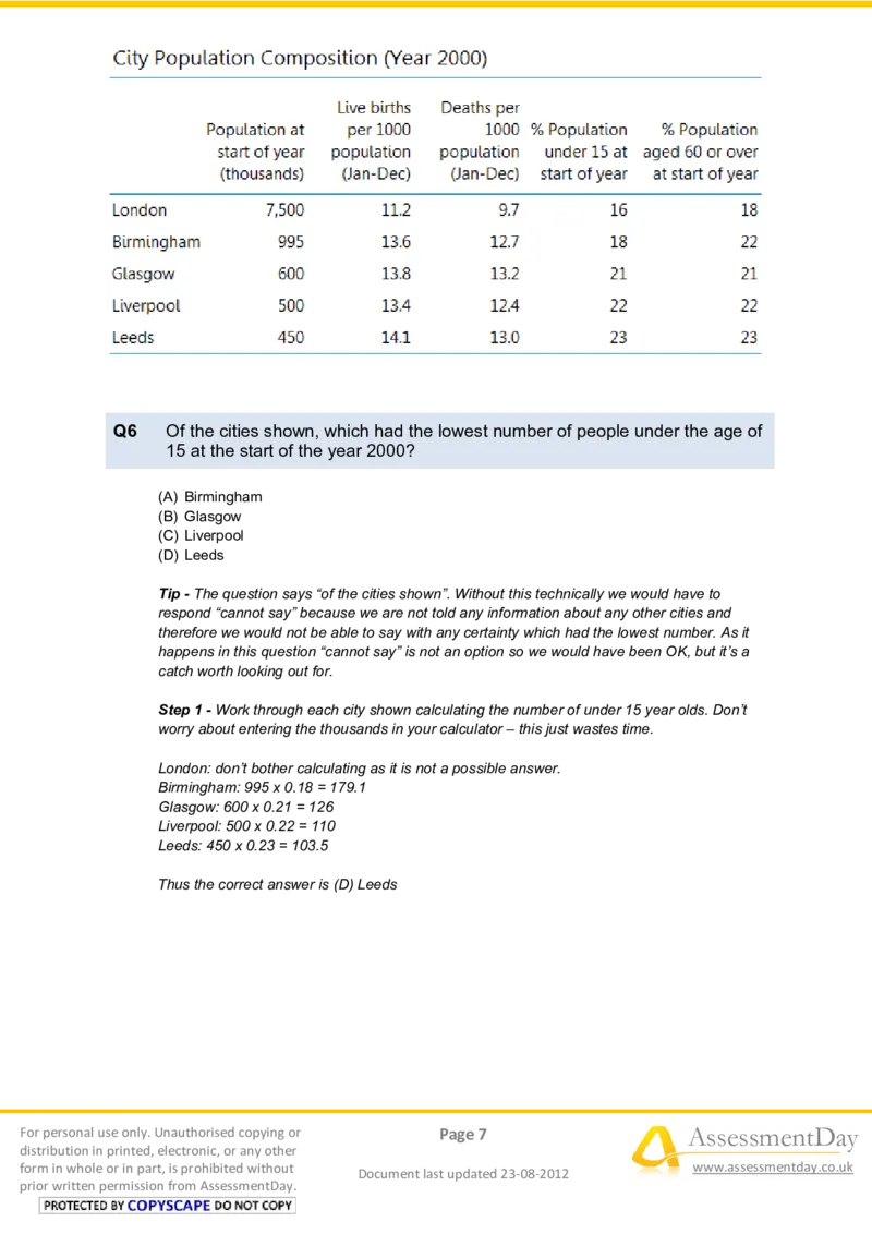 NumericalReasoningTest1-Solutions_2025春招题库汇总_八大题库-1_04八大汇总_信永中和_专业题综合知识-参考_英文题_NumericalReasoningTests