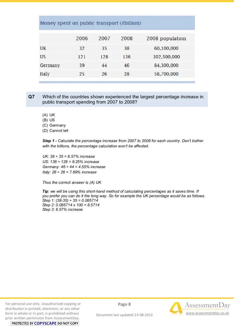 NumericalReasoningTest1-Solutions_2025春招题库汇总_八大题库-1_04八大汇总_信永中和_专业题综合知识-参考_英文题_NumericalReasoningTests
