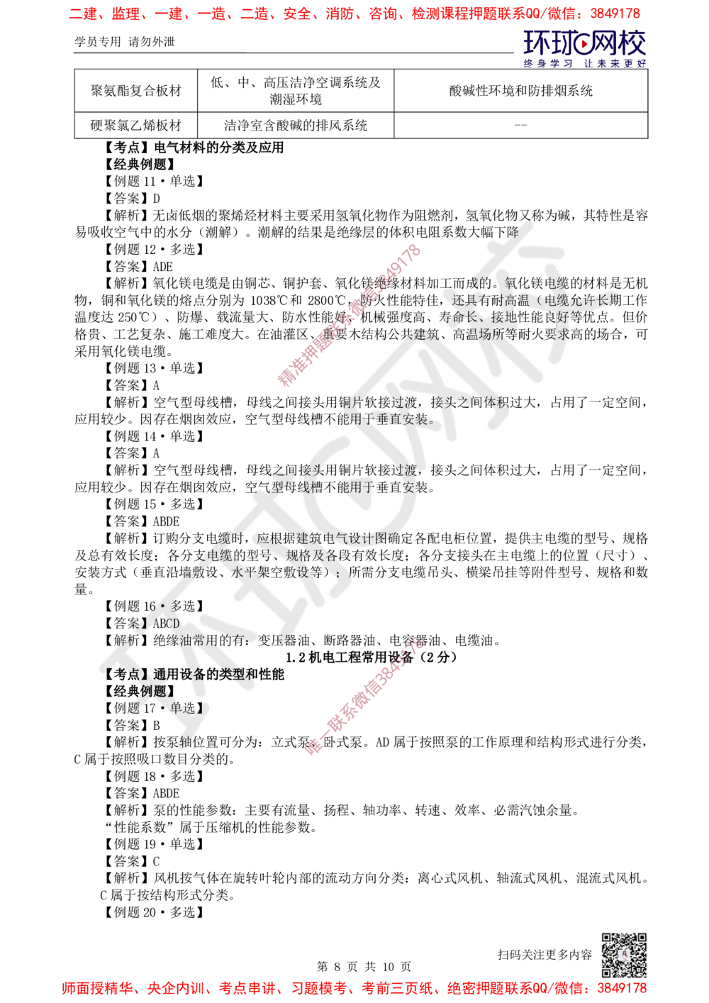 01.第1讲-第1章机电工程常用材料与设备_2026年一级建造师_2026年一建机电_2025年一建机电SVIP_03-习题精析✿实战特训✿模考通关_28-机电《精题必练班》赵金凤HQ