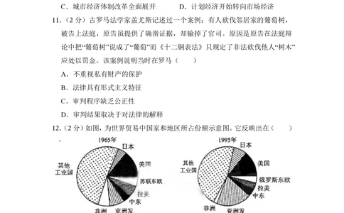2012年高考历史试卷（新课标）（空白卷）_历史历年高考真题_新&middot;PDF版2008-2025&middot;高考历史真题_历史（按省份分类）2008-2025_2008-2024&middot;（河北）历史高考真题