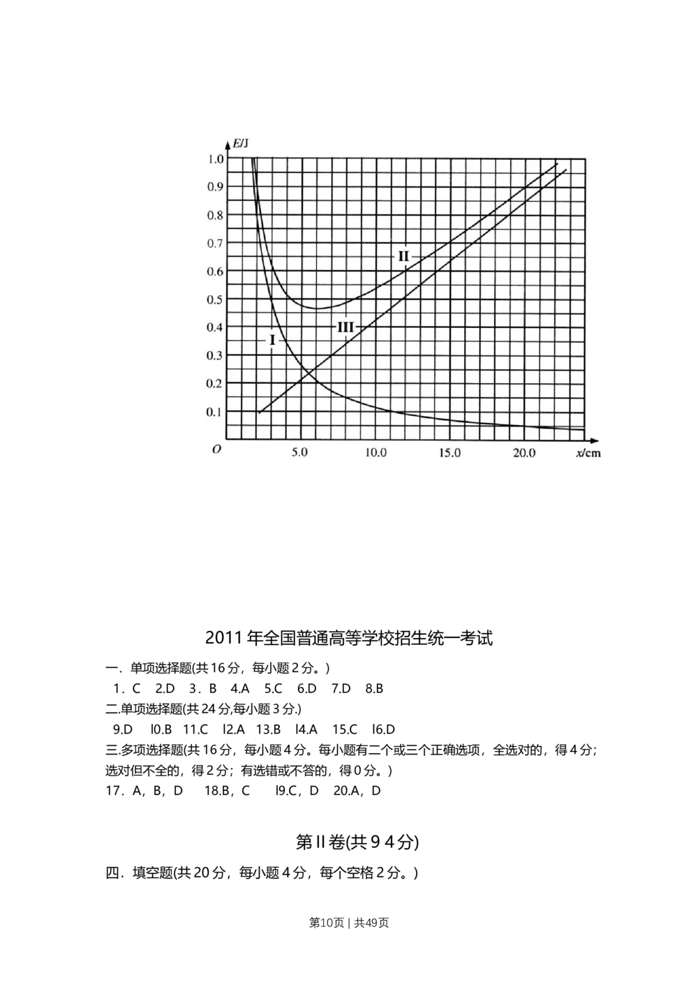 2011年高考物理试卷（上海）（解析卷）_物理历年高考真题_新&middot;Word版2008-2025&middot;高考物理真题_物理（按试卷类型分类）2008-2025_自主命题卷&middot;物理（2008-2025）_上海自主命题&middot;物理（2008-2025）