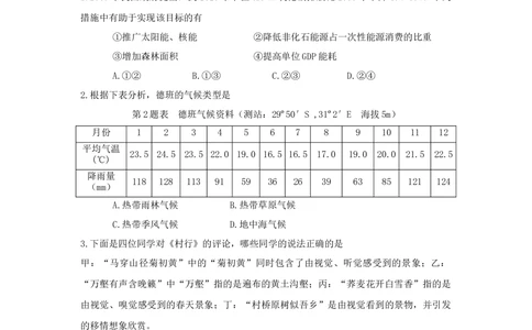 2012年高考地理试卷（浙江）（空白卷）_地理历年高考真题_新&middot;Word版2008-2025&middot;高考地理真题_地理（按试卷类型分类）2008-2025_自主命题卷&middot;地理（2008-2025）_浙江自主命题&middot;地理（2008-2025）