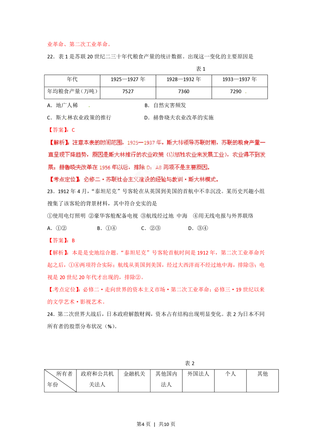 2012年高考历史试卷（福建）（解析卷）_历史历年高考真题_新&middot;PDF版2008-2025&middot;高考历史真题_历史（按试卷类型分类）2008-2025_自主命题卷&middot;历史（2008-2025）