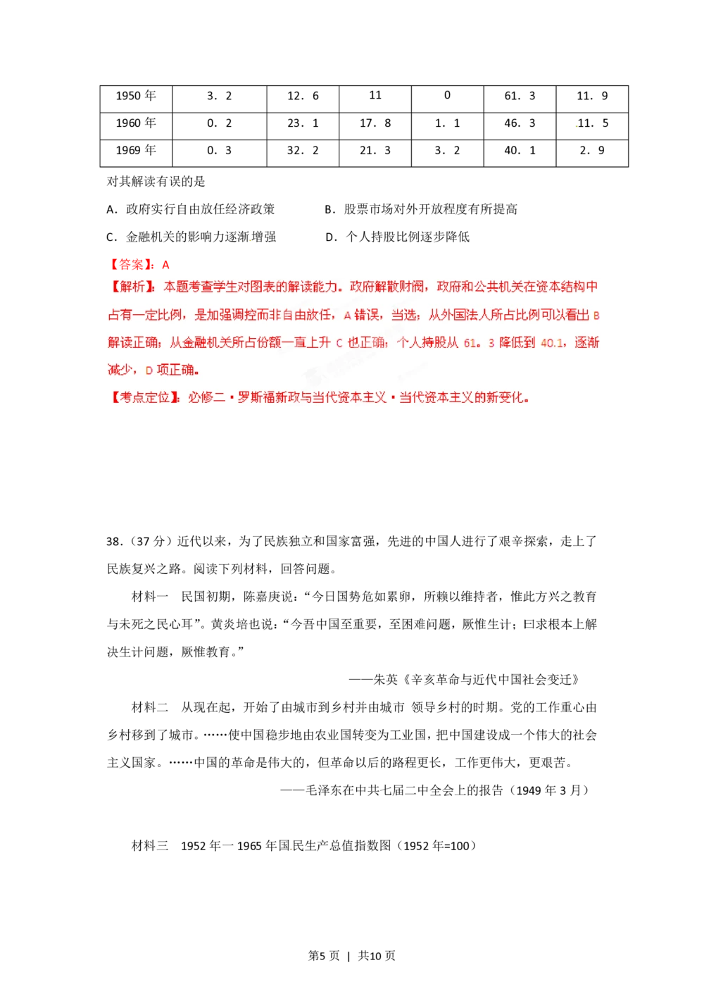 2012年高考历史试卷（福建）（解析卷）_历史历年高考真题_新&middot;PDF版2008-2025&middot;高考历史真题_历史（按试卷类型分类）2008-2025_自主命题卷&middot;历史（2008-2025）