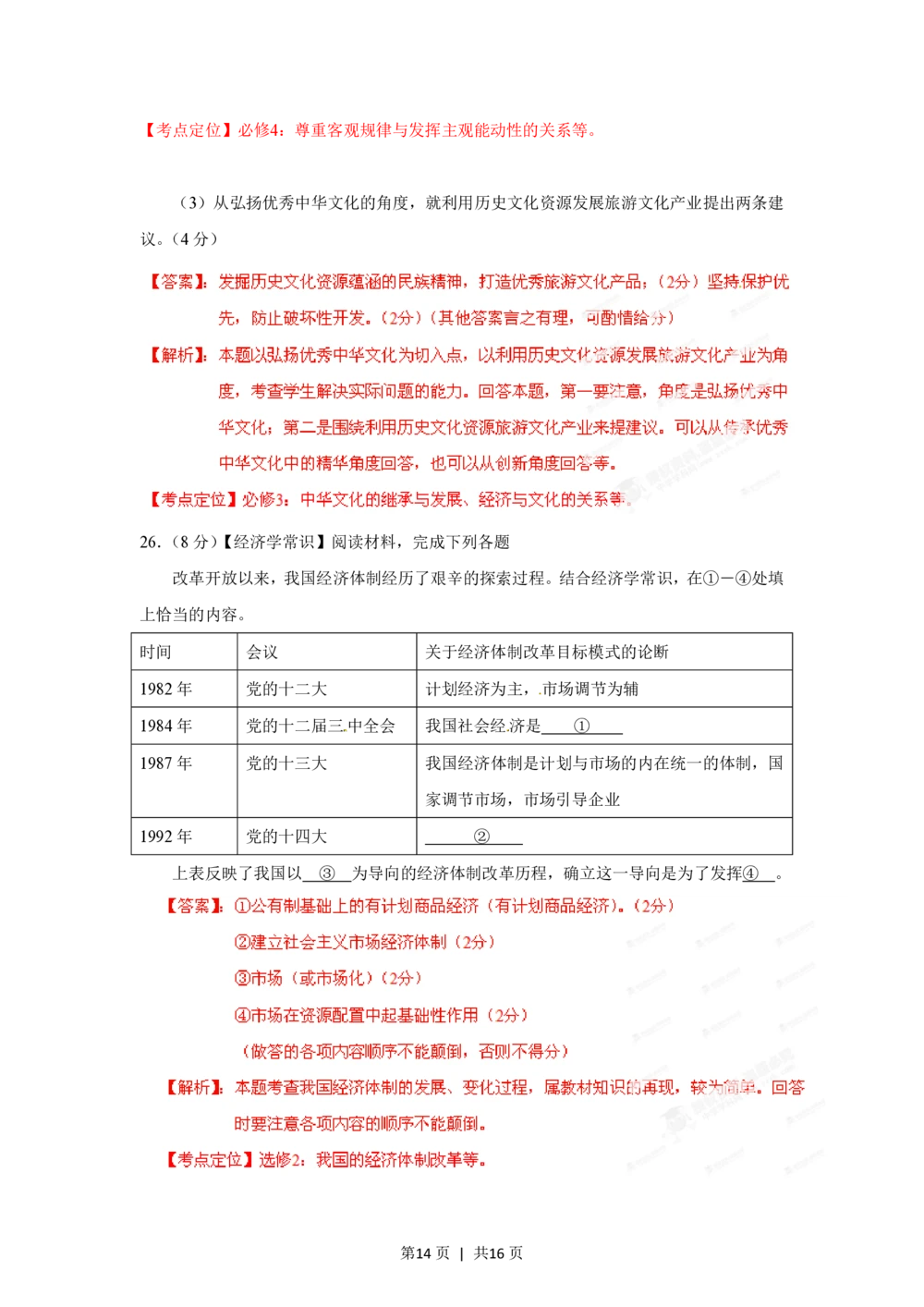 2012年高考政治试卷（海南）（解析卷）_政治历年高考真题_新&middot;PDF版2008-2025&middot;高考政治真题_政治（按年份分类）2008-2025_2012&middot;政治高考真题