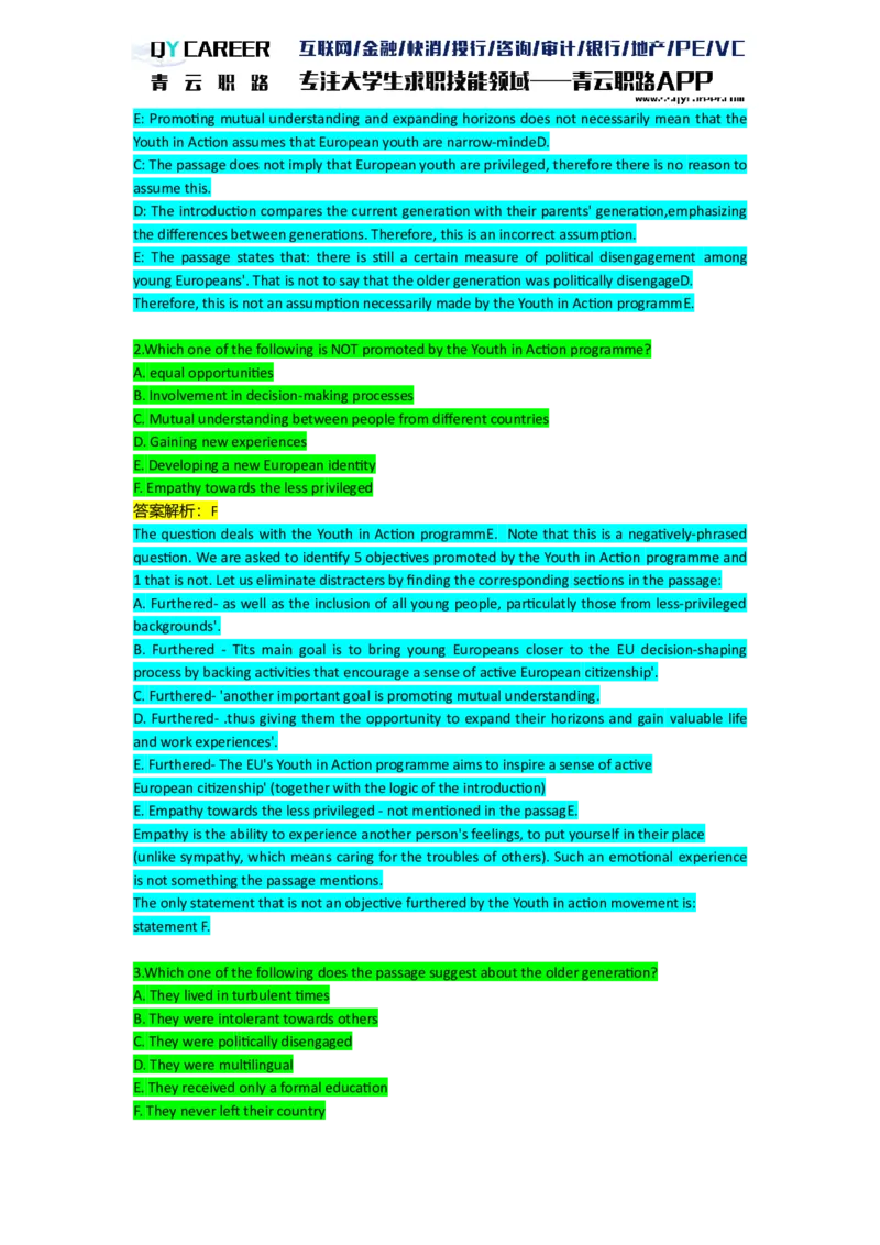 ElementsVerbal_2025春招题库汇总_十大行测题库_2023年十大热门题库更新中_05、TalentQ汇总_TalentQ笔试题库英文_03、英文-解析版_verbal文字版