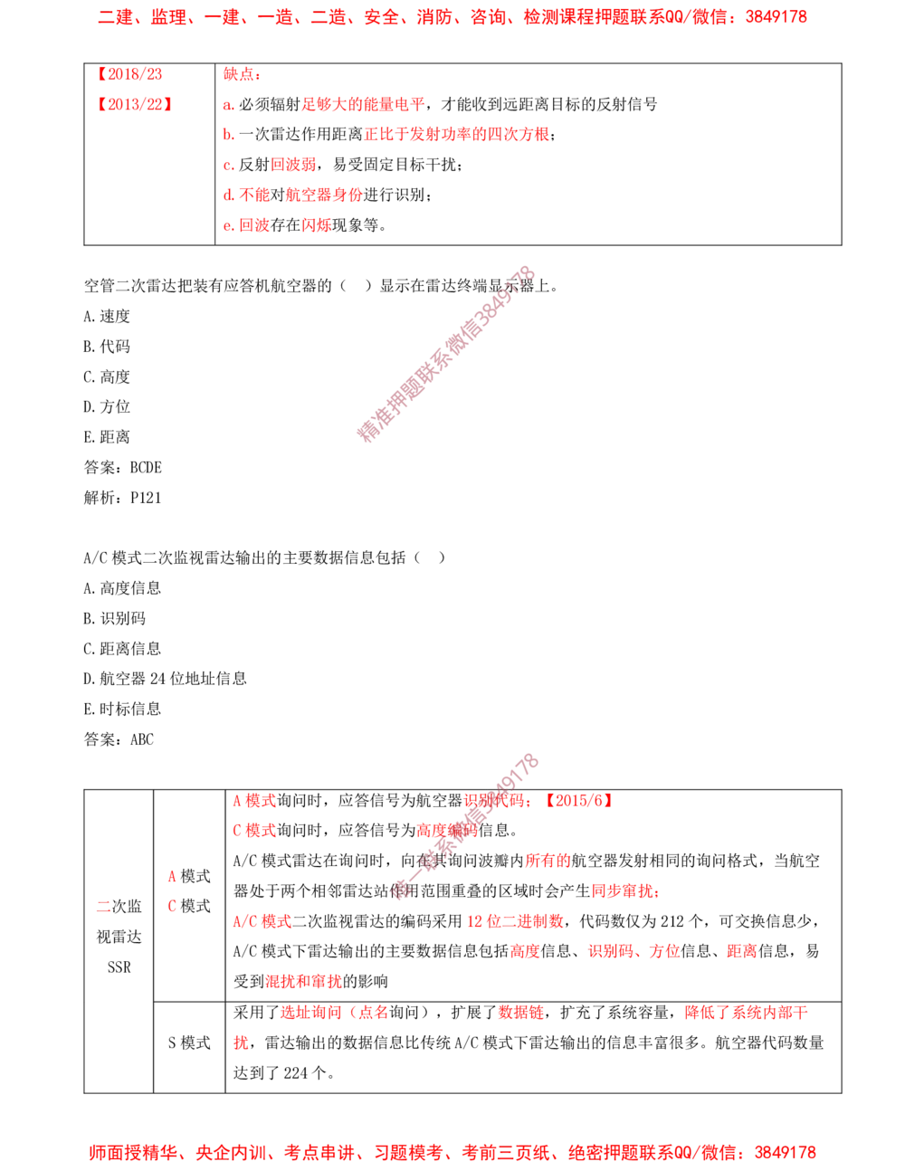06.06-习题带练（六）_2026年一级建造师_2026年一建民航_2025年一建民航SVIP_03-习题精析✿实战特训✿模考通关_04-民航《习题带练班》高永志SMR
