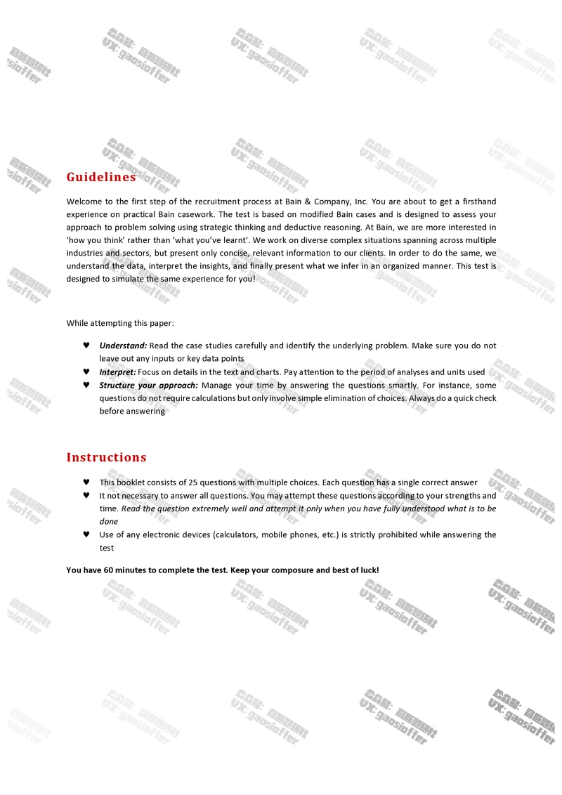 Bain贝恩CN&HKOT第1套(含答案)_2025春招题库汇总_咨询题库_2023咨询公司合集（7家）_2023贝恩Bain咨询_贝恩CN&HK（hirevue）