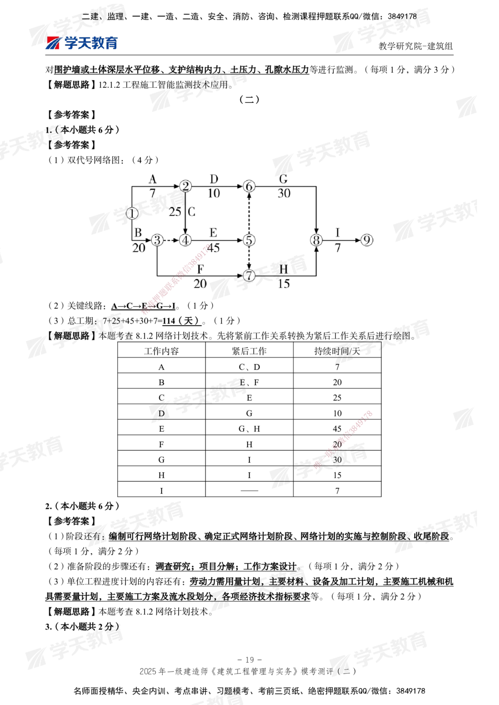 03.2025年一建《建筑》模考测评卷（二）_2026年一级建造师_2026年一建建筑_2025年一建建筑SVIP_01-精华文档✿电子教材✿历年真题_78-建筑《模考测评卷》XT
