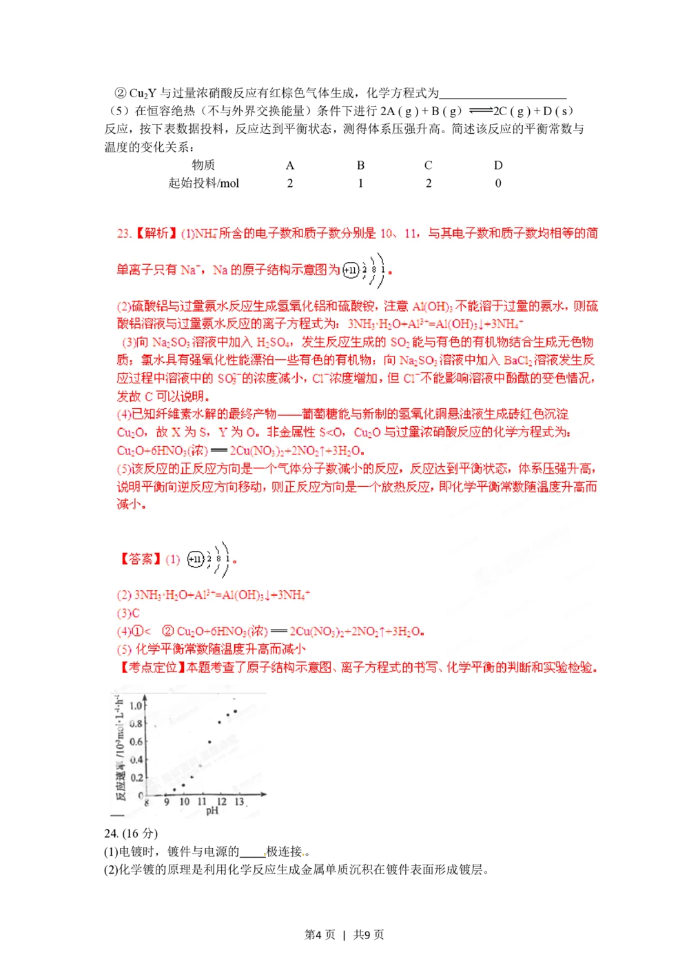 2012年高考化学试卷（福建）（解析卷）_历年高考真题合集_化学历年高考真题_新&middot;PDF版2008-2025&middot;高考化学真题_化学（按试卷类型分类）2008-2025_自主命题卷&middot;化学（2008-2025）(1)