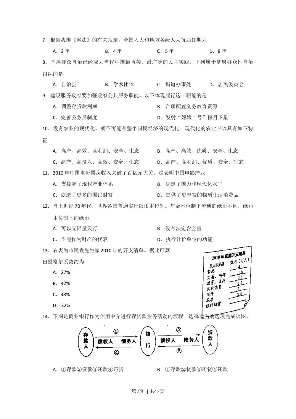 2011年高考政治试卷（上海）（解析卷）_政治历年高考真题_新&middot;Word版2008-2025&middot;高考政治真题_政治（按省份分类）2008-2025_2008-2017&middot;（上海）政治高考真题