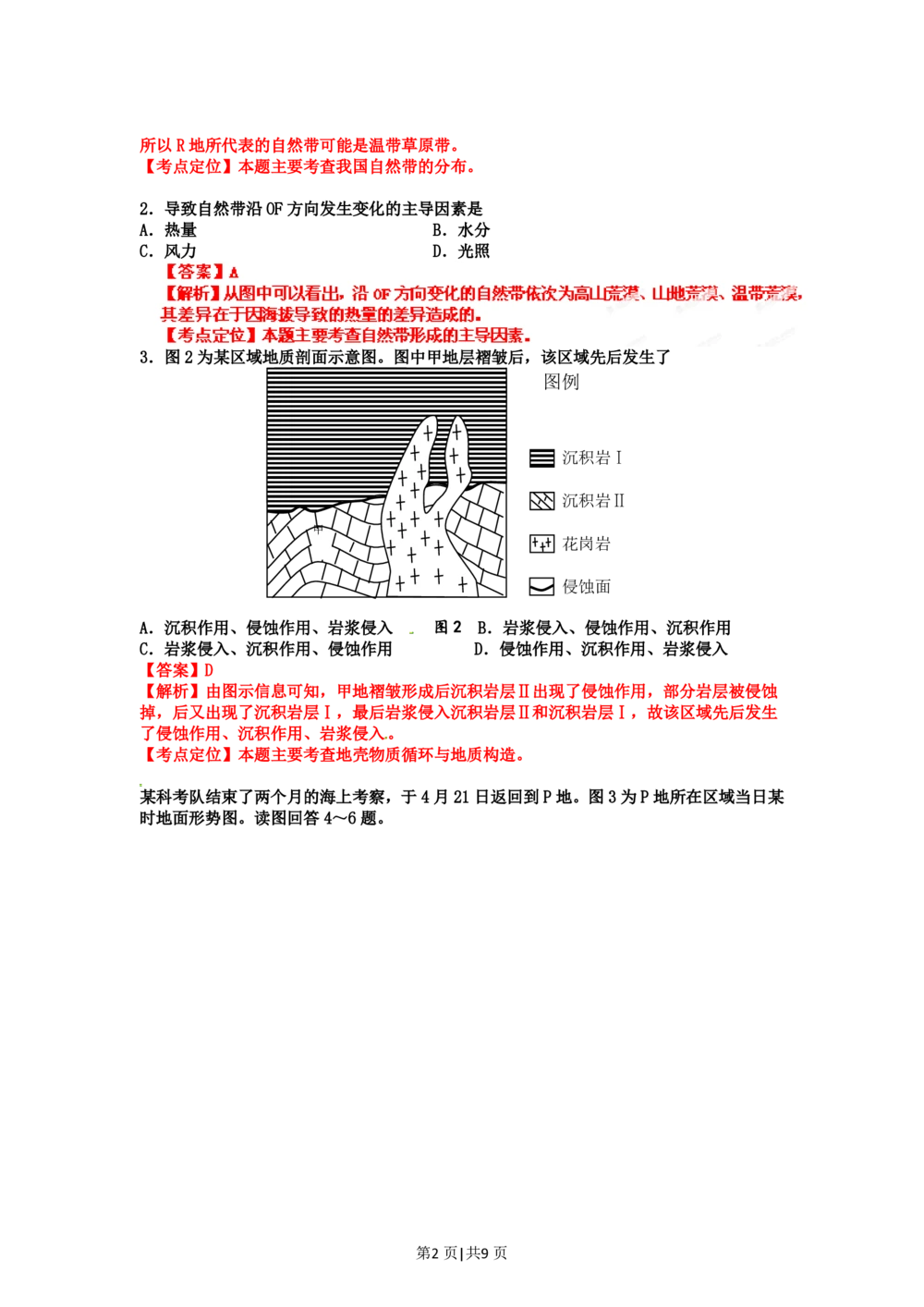2012年高考地理试卷（山东）（解析卷）_地理历年高考真题_新&middot;PDF版2008-2025&middot;高考地理真题_地理（按省份分类）2008-2025_2008-2025&middot;（山东）地理高考真题