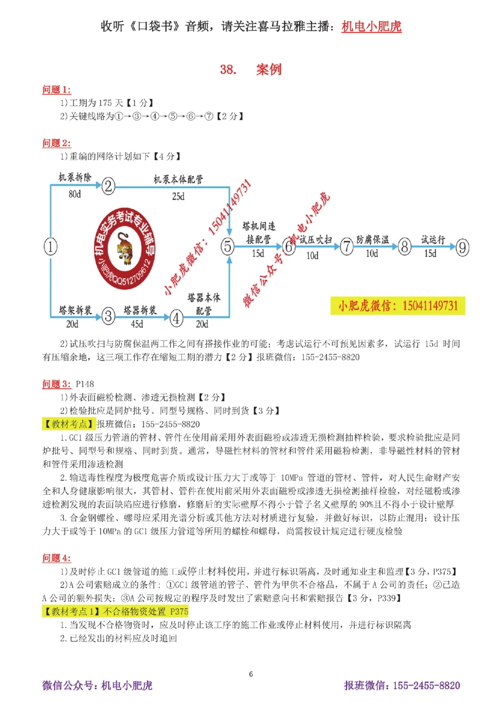 07-案例百题斩（36-40题）_2026年一级建造师_2026年一建机电_2025年一建机电SVIP_04-冲刺串讲✿考点强化✿小灶集训_17-机电《案例百题斩》小肥虎SMR