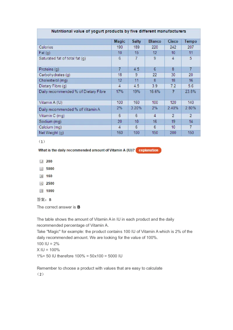 NumericalReasoningPractice#06_2025春招题库汇总_快消题库-1_快消汇总_2023高露洁最新题库_CEBS－HL往年题库_Numerical-MixedQuestions(13)