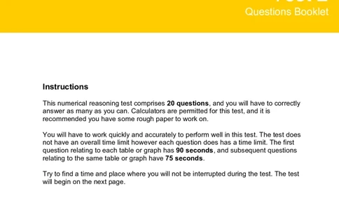 NumericalReasoningTest14-Questions_2025春招题库汇总_八大题库-1_04八大汇总_信永中和_专业题综合知识-参考_英文题_NumericalReasoningTests