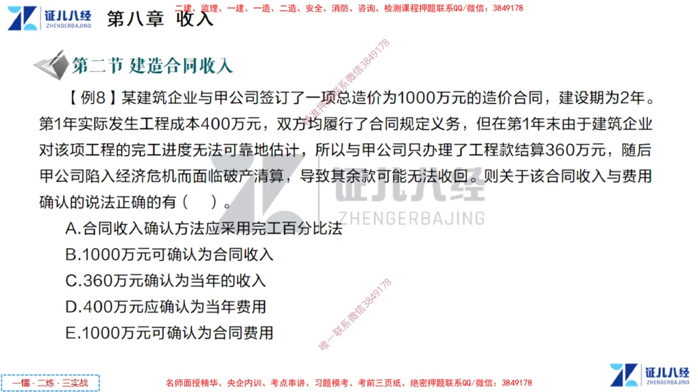 (4)--一建经济点题映射03-讲义_2026年一级建造师_2026年一建经济_2025年一建经济SVIP_03-习题精析✿实战特训✿模考通关_54-经济《点题映射班》张云芳ZBJ