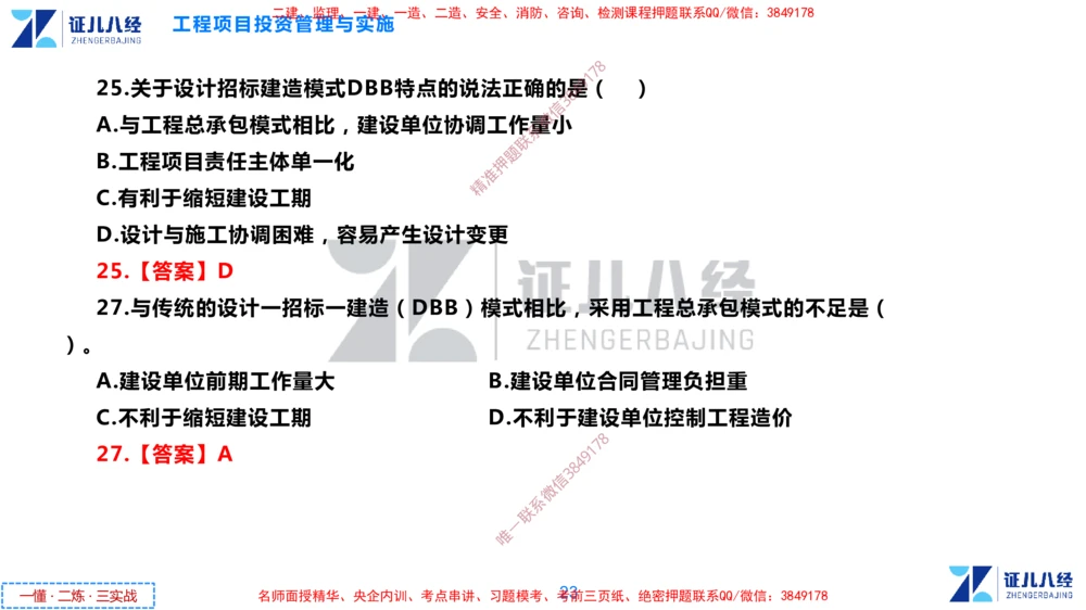 (2)--一建管理点题映射1-答案版-讲义_2026年一级建造师_2026年一建管理_2025年一建管理SVIP_03-习题精析✿实战特训✿模考通关_54-管理《点题映射班》杨建国ZBJ