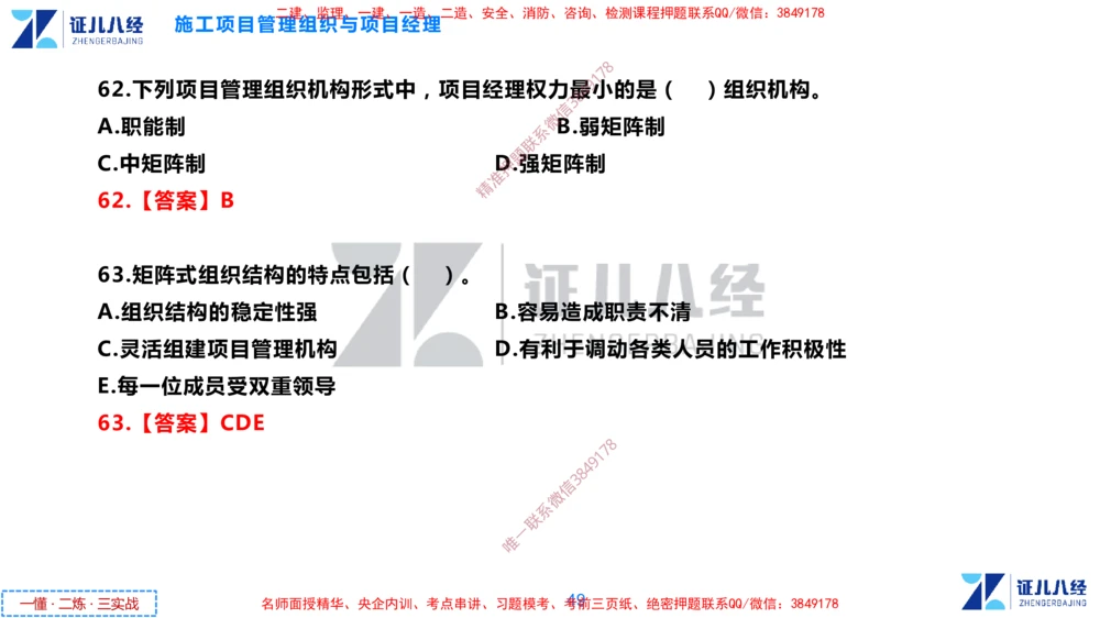 (2)--一建管理点题映射1-答案版-讲义_2026年一级建造师_2026年一建管理_2025年一建管理SVIP_03-习题精析✿实战特训✿模考通关_54-管理《点题映射班》杨建国ZBJ