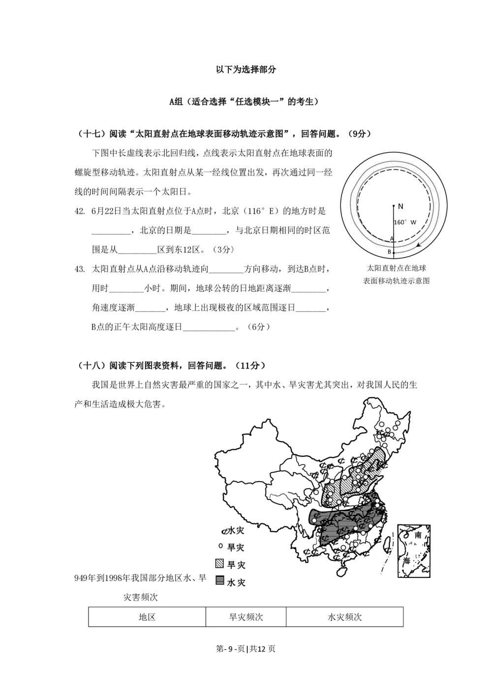 2012年高考地理试题（上海）（空白卷）_地理历年高考真题_新&middot;PDF版2008-2025&middot;高考地理真题_地理（按年份分类）2008-2025_2012&middot;地理高考真题