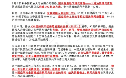 2023年2月时政热点（国内+国际）_三桶油_中海油_中海油笔试_8、时政（全年持续更新）_2023时政全年持续更新_02时政热点汇总