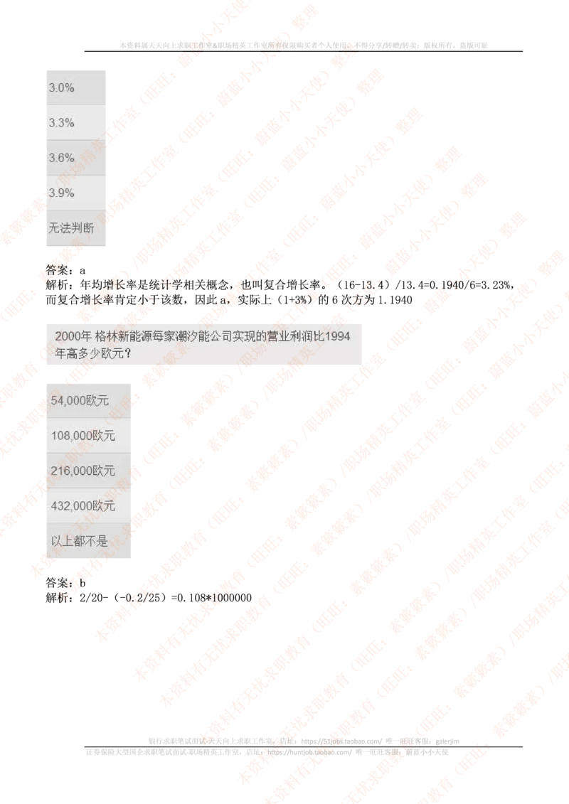 ceb（shl）-数字推理题（num）汇总及答案解析(1)_2025春招题库汇总_十大行测题库_2023年十大热门题库更新中_11、SH-1汇总_PWC重点内容（也适用于其他公司）_Numerical重点_突击题库