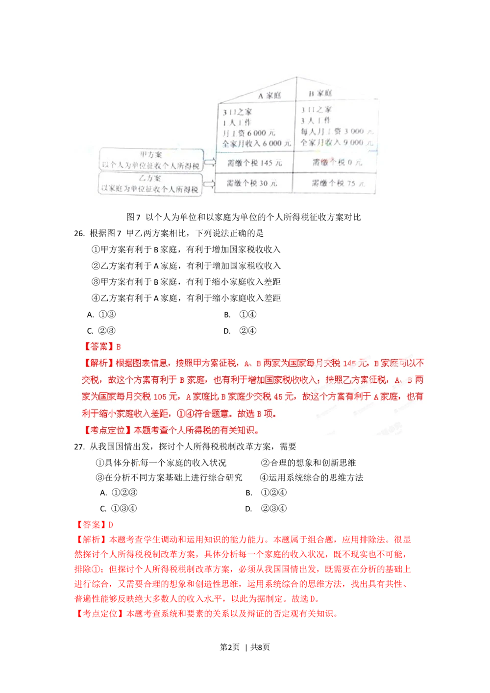 2012年高考政治试卷（重庆）（解析卷）_政治历年高考真题_新&middot;Word版2008-2025&middot;高考政治真题_政治（按省份分类）2008-2025_2012-2020_2022-2024&middot;（重庆）政治高考真题
