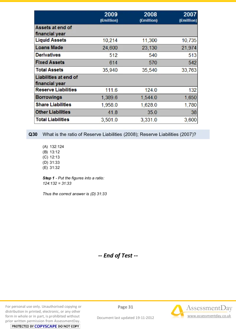NumericalReasoningTest12-Solutions_2025春招题库汇总_八大题库-1_04八大汇总_信永中和_专业题综合知识-参考_英文题_NumericalReasoningTests