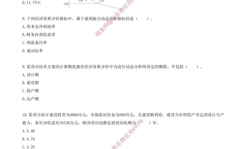 03.03-第二章-经济效果评价（一）_2026年一级建造师_2026年一建经济_2025年一建经济SVIP_03-习题精析✿实战特训✿模考通关_40-经济《金点题课程》蔺飞飞SMR