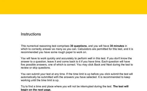 NumericalReasoningTest10-Questions_2025春招题库汇总_八大题库-1_04八大汇总_信永中和_专业题综合知识-参考_英文题_NumericalReasoningTests