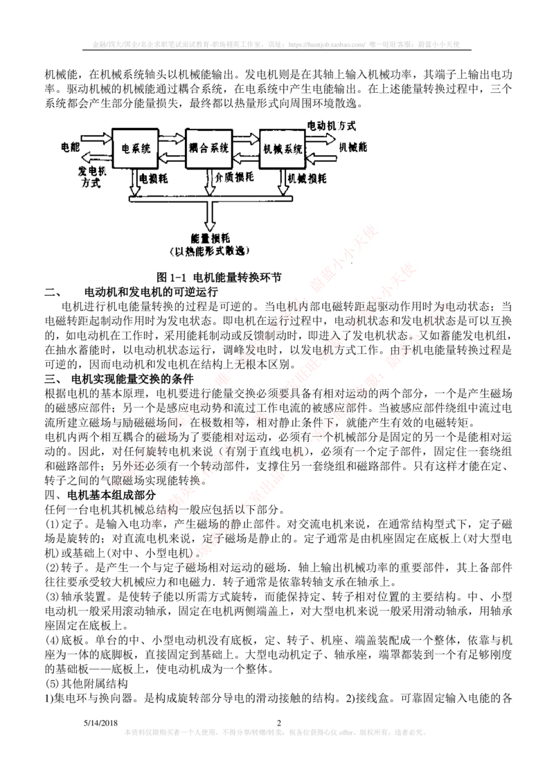 7-电气类专业知识点--电机知识点讲义整理_2025春招题库汇总_国企题库_中国铁塔_2-中国铁塔完整版知识点笔记（仅需看自己的专业）_2-中国铁塔完整版知识点笔记资料_电气工程类
