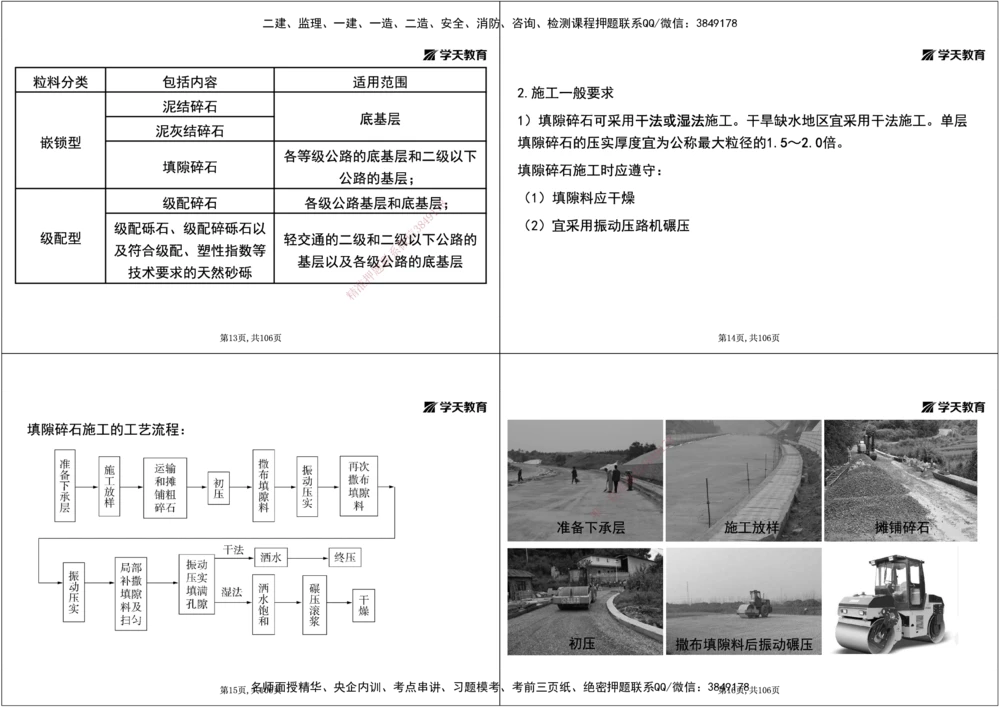 05.2025年一建直播带学2路面工程（黑白打印版）_2026年一级建造师_2026年一建公路_2025年一建公路SVIP_02-基础精讲✿高端面授✿深度强化_30-公路《直播带学班》刘滢XT_--配套讲义--
