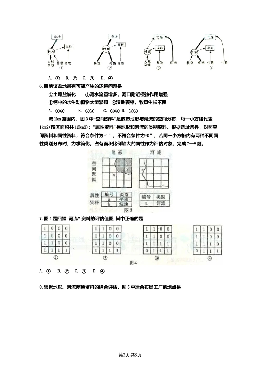 2011年高考地理试卷（浙江）（空白卷）_地理历年高考真题_新&middot;Word版2008-2025&middot;高考地理真题_地理（按试卷类型分类）2008-2025_自主命题卷&middot;地理（2008-2025）_浙江自主命题&middot;地理（2008-2025）