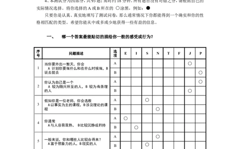 MBTI职业性格测试题-3_三桶油_中国石油_中石油笔试_笔试。！_4-个性测评_2-MBTI职业性格测试