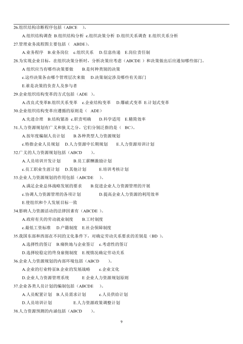 6.人力题库（共21页）_2025春招题库汇总_国企题库_国家能源_20230827_151217_2-国家能源集团2023招聘笔试完整知识点（专业知识部分）_管理类