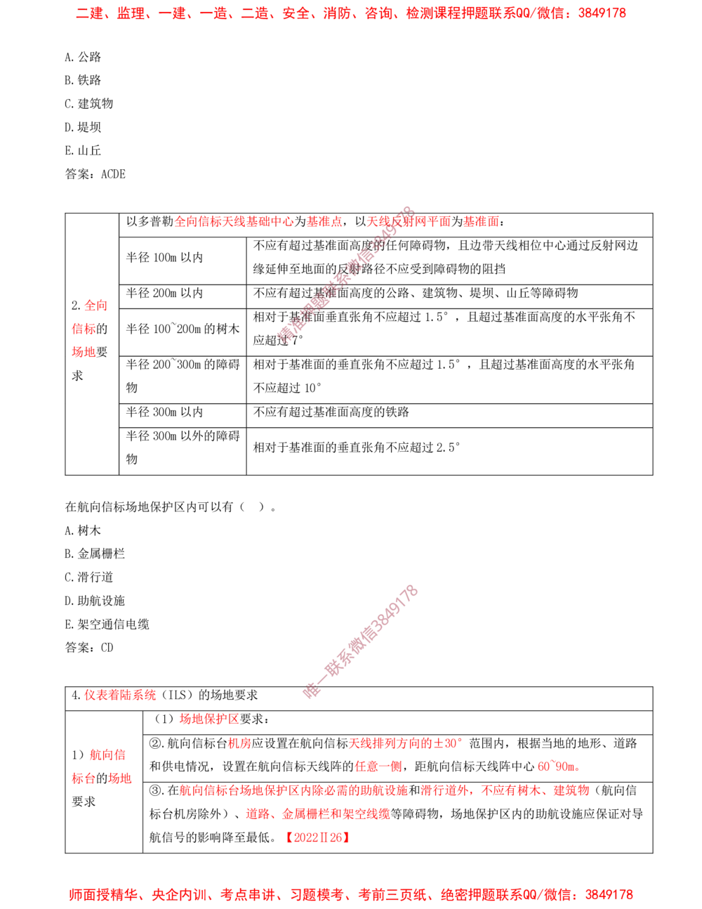 05.05-习题带练（五）_2026年一级建造师_2026年一建民航_2025年一建民航SVIP_03-习题精析✿实战特训✿模考通关_04-民航《习题带练班》高永志SMR