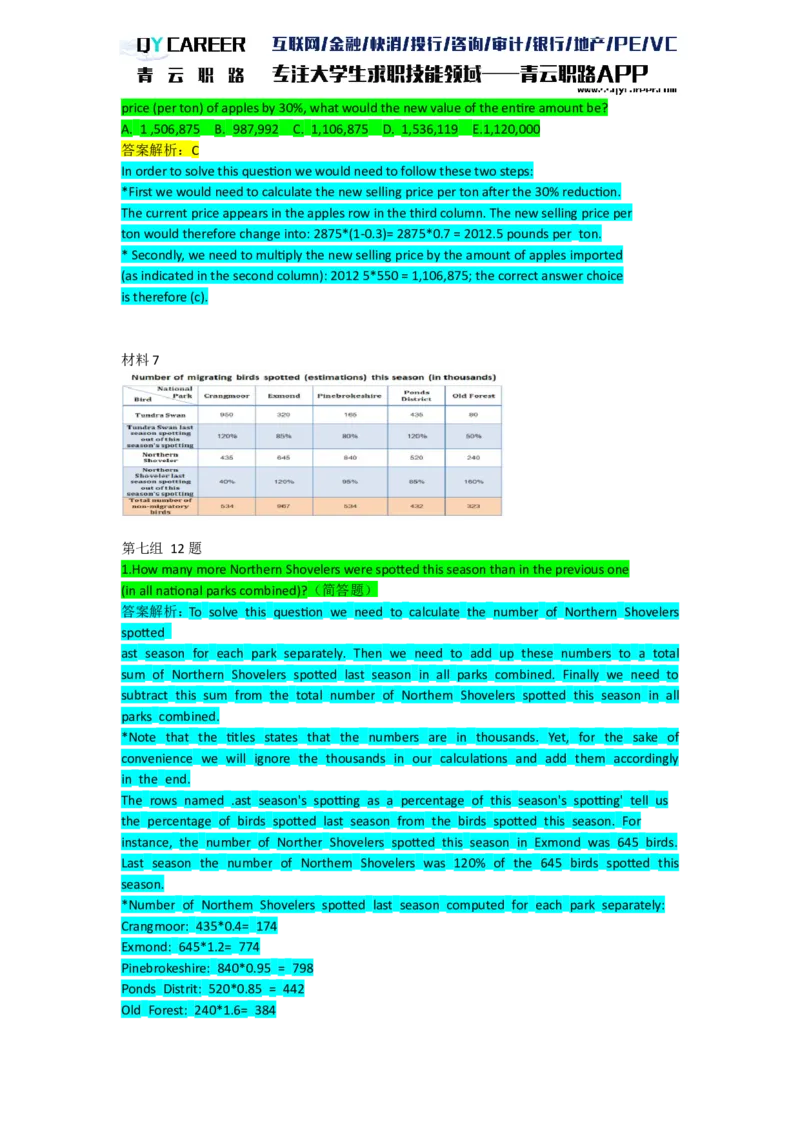 NumericalExtraPractice_2025春招题库汇总_十大行测题库_2023年十大热门题库更新中_05、TalentQ汇总_TalentQ笔试题库英文_03、英文-解析版_numerical文字版