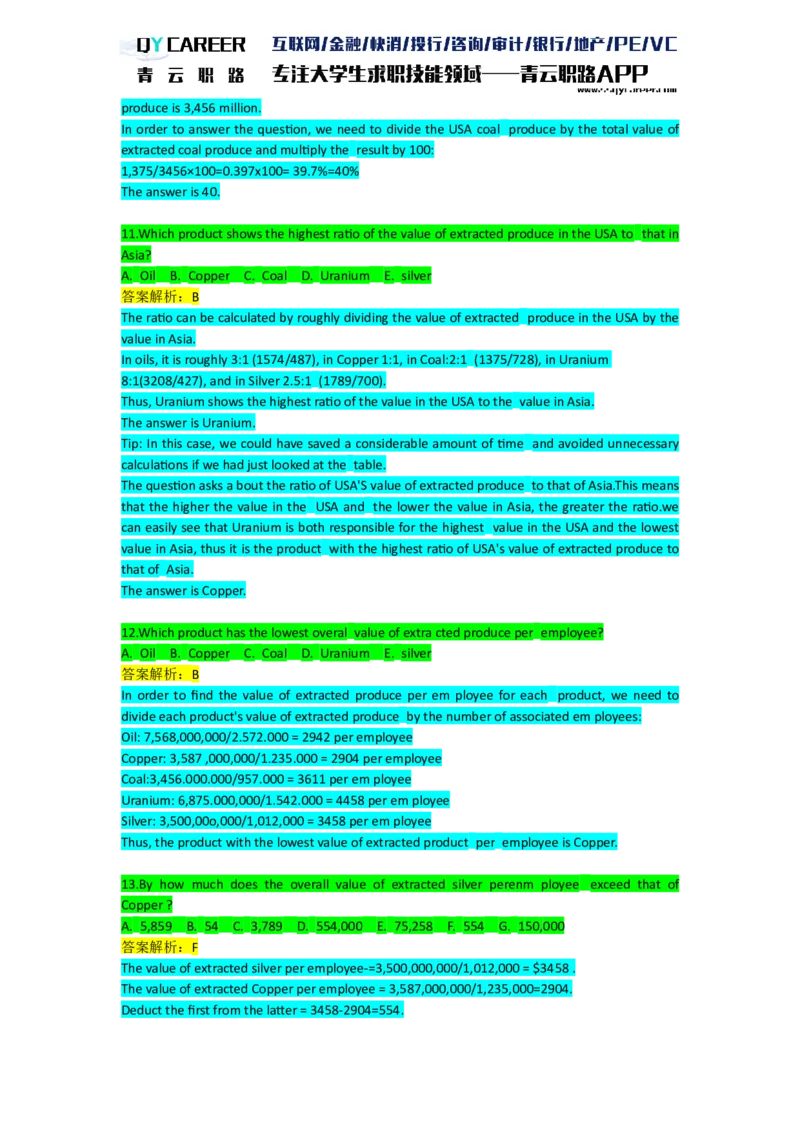 NumericalExtraPractice_2025春招题库汇总_十大行测题库_2023年十大热门题库更新中_05、TalentQ汇总_TalentQ笔试题库英文_03、英文-解析版_numerical文字版