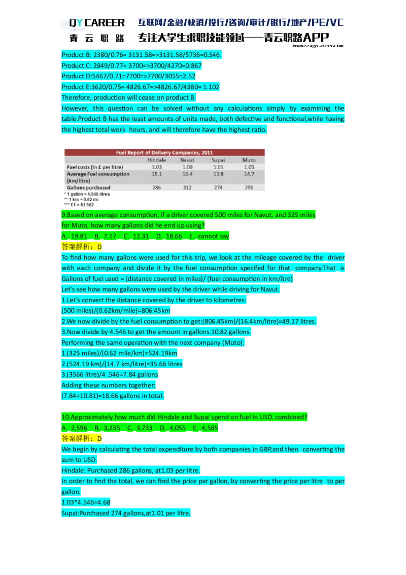 NumericalExtraPractice_2025春招题库汇总_十大行测题库_2023年十大热门题库更新中_05、TalentQ汇总_TalentQ笔试题库英文_03、英文-解析版_numerical文字版