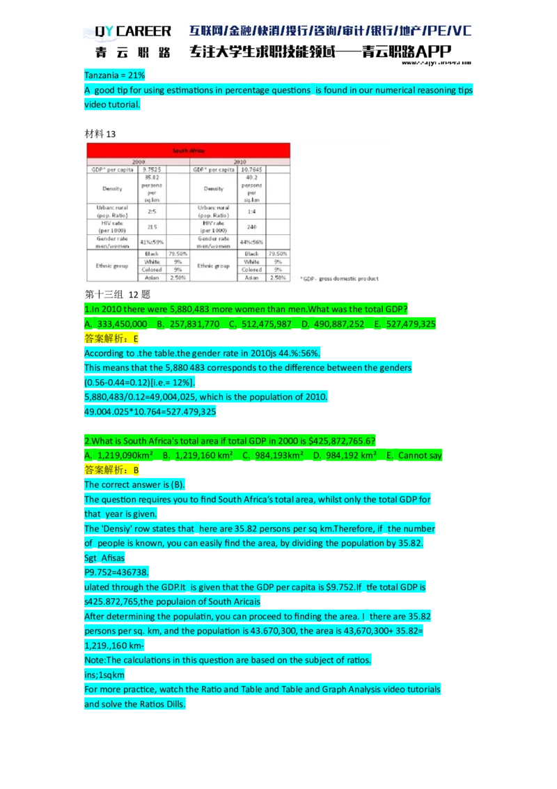 NumericalExtraPractice_2025春招题库汇总_十大行测题库_2023年十大热门题库更新中_05、TalentQ汇总_TalentQ笔试题库英文_03、英文-解析版_numerical文字版