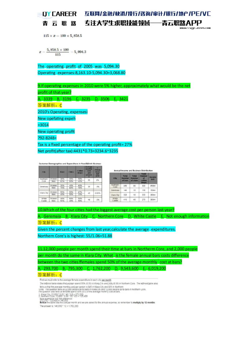NumericalExtraPractice_2025春招题库汇总_十大行测题库_2023年十大热门题库更新中_05、TalentQ汇总_TalentQ笔试题库英文_03、英文-解析版_numerical文字版