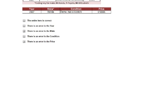 ErrorChecking#1完成_2025春招题库汇总_快消题库-1_快消汇总_2023金佰利最新题库（TalentQ）_TalentQ笔试题库_ErrorChecking