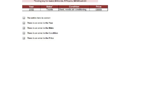 ErrorChecking#1完成_2025春招题库汇总_快消题库-1_快消汇总_2023金佰利最新题库（TalentQ）_TalentQ笔试题库_ErrorChecking