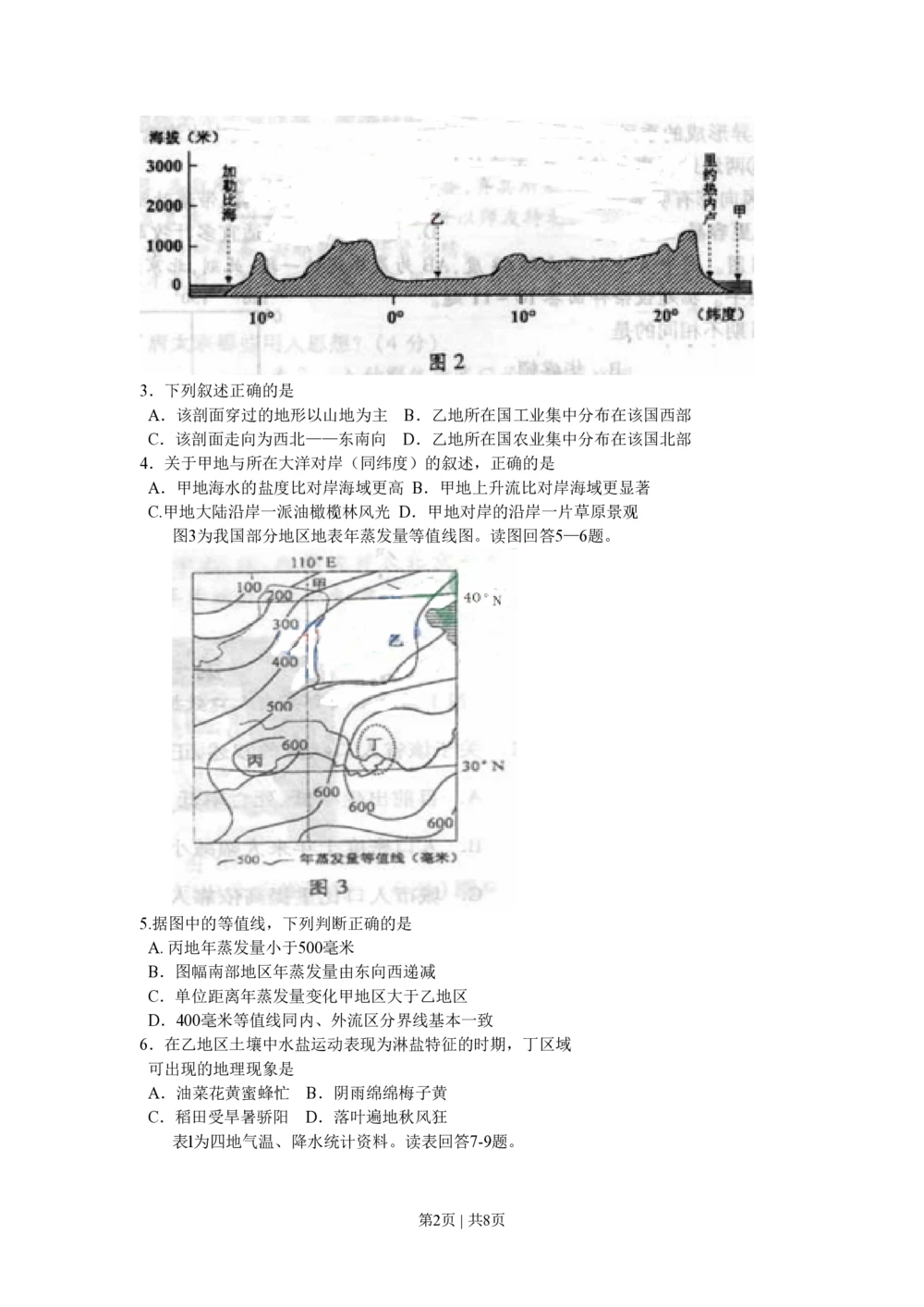 2011年高考地理试卷（四川）（解析卷）_地理历年高考真题_新&middot;PDF版2008-2025&middot;高考地理真题_地理（按省份分类）2008-2025_2008-2024&middot;（四川）地理高考真题