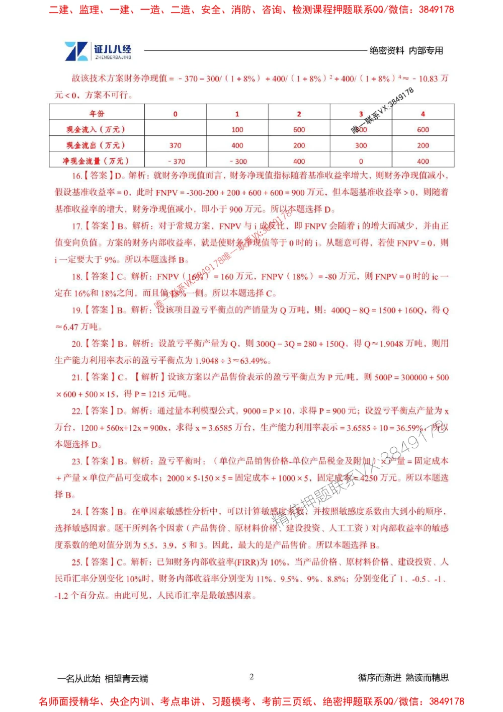 (2)--一建经济精华速记-答案（1-3）_1_2026年一级建造师_2026年一建经济_2025年一建经济SVIP_03-习题精析✿实战特训✿模考通关_59-经济《精华速记班》张云芳ZBJ