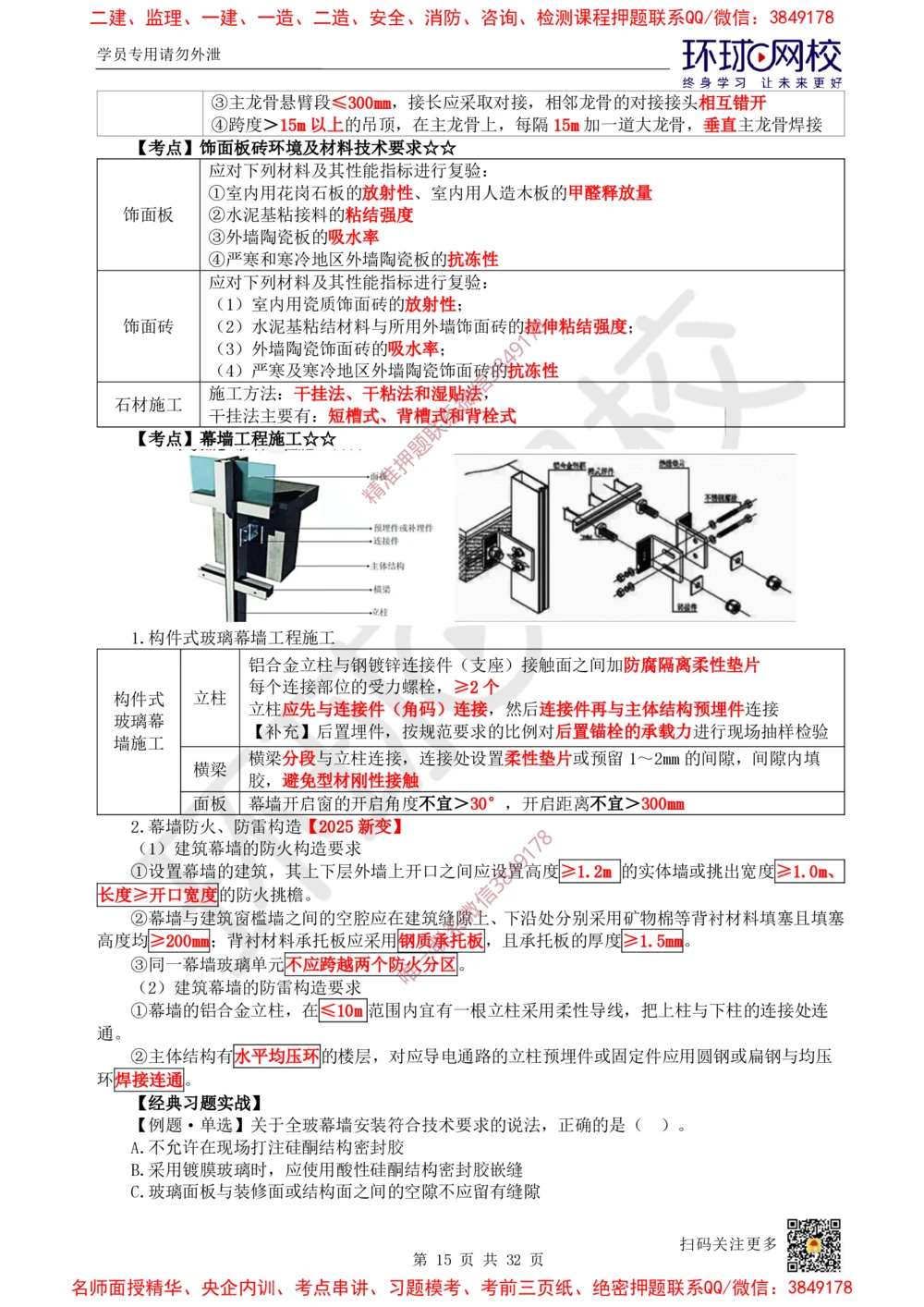 04.2025一建建筑直播密训（四）_2026年一级建造师_2026年一建建筑_2025年一建建筑SVIP_04-冲刺串讲✿考点强化✿小灶集训_42-建筑《直播密训班》马红HQ