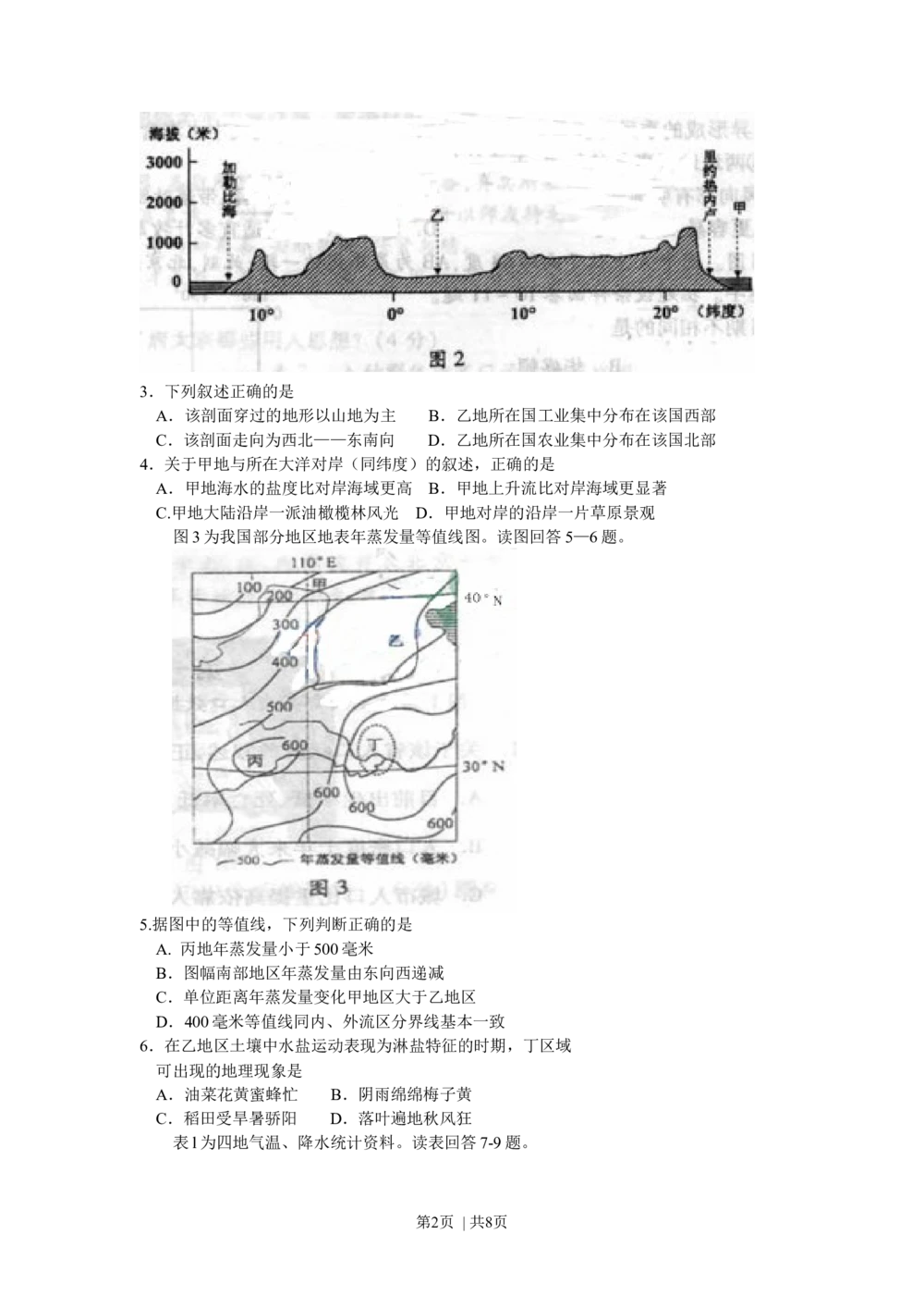 2011年高考地理试卷（四川）（解析卷）_地理历年高考真题_新&middot;Word版2008-2025&middot;高考地理真题_地理（按试卷类型分类）2008-2025_自主命题卷&middot;地理（2008-2025）_四川自主命题&middot;地理（2008-2015）