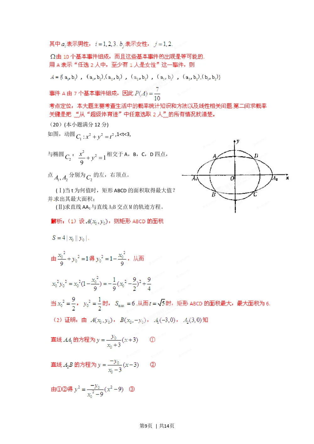 2012年高考数学试卷（文）（辽宁）（解析卷）_历年高考真题合集_数学历年高考真题_新&middot;Word版2008-2025&middot;高考数学真题_数学（按省份分类）2008-2025_2008-2025&middot;（辽宁）数学高考真题
