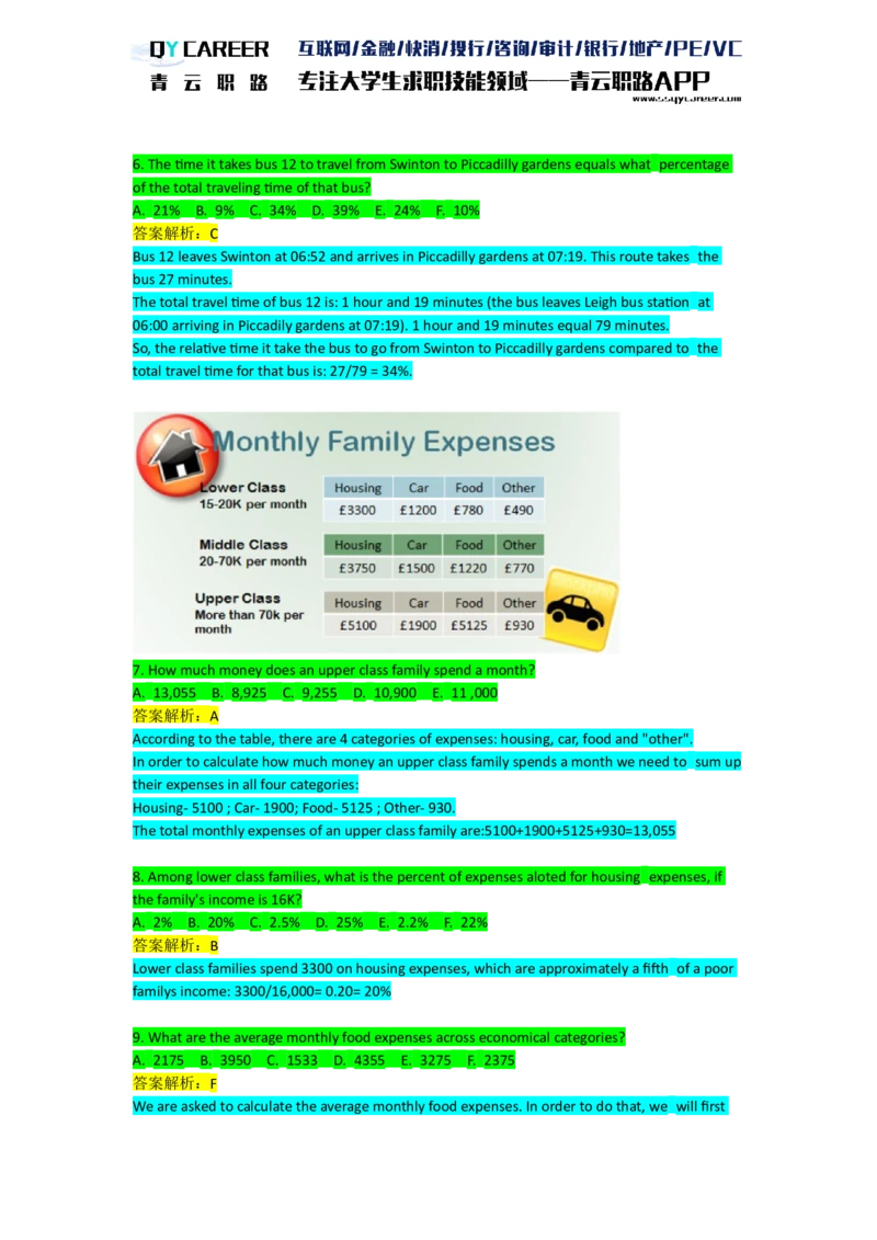 AspectsNumerical_2025春招题库汇总_十大行测题库_2023年十大热门题库更新中_05、TalentQ汇总_TalentQ笔试题库英文_03、英文-解析版_numerical文字版