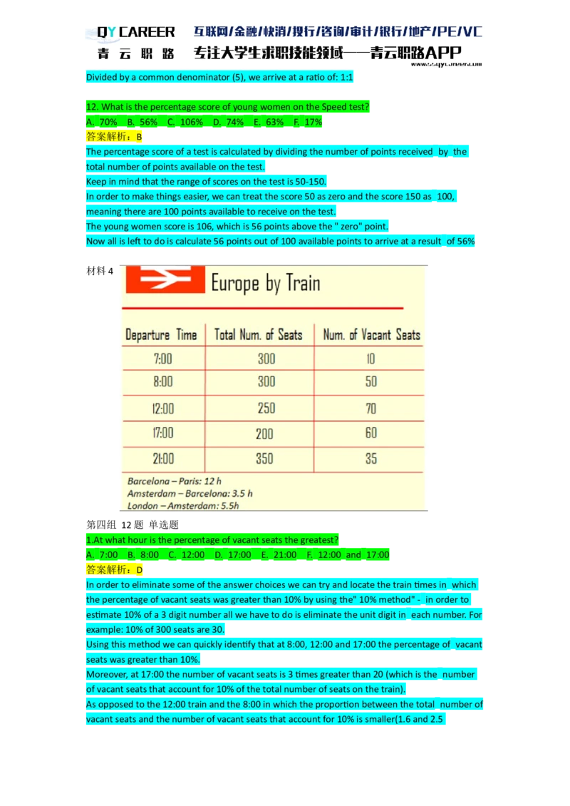 AspectsNumerical_2025春招题库汇总_十大行测题库_2023年十大热门题库更新中_05、TalentQ汇总_TalentQ笔试题库英文_03、英文-解析版_numerical文字版