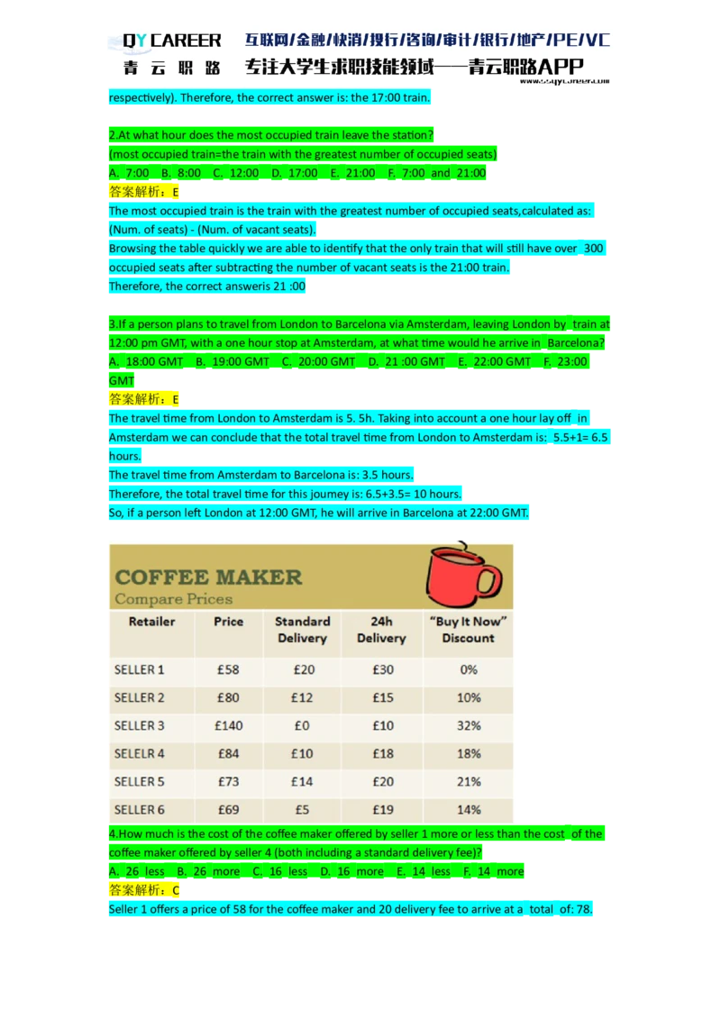 AspectsNumerical_2025春招题库汇总_十大行测题库_2023年十大热门题库更新中_05、TalentQ汇总_TalentQ笔试题库英文_03、英文-解析版_numerical文字版